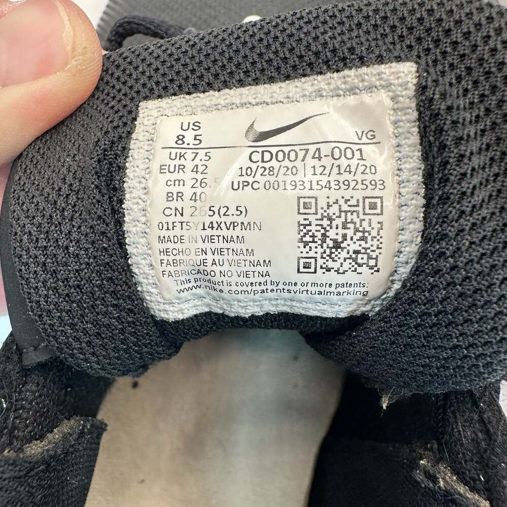 Nike Vapor Edge Shark Football Cleats CD0074-001 Black/White - Picture 6 of 8
